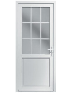 Porte D'Entrée Traditionnelle PVC Cid PV51 - 1 Vantail