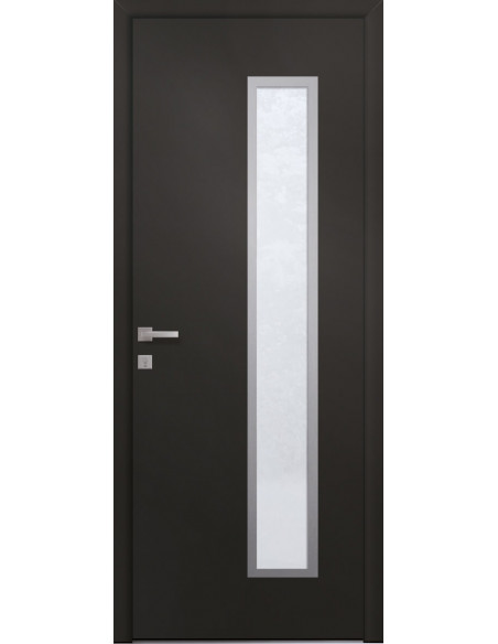 Porte D'Entrée Monobloc En Aluminium Prefal Mexico - 1 Vantail