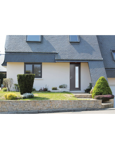 Porte D'Entrée Monobloc En Aluminium Prefal...