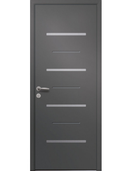 Porte D'Entrée Monobloc En Aluminium Prefal Derceto - 1 Vantail