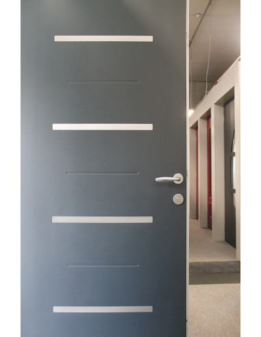 Porte D'Entrée Monobloc En Aluminium Prefal...