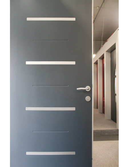 Porte D'Entrée Monobloc En Aluminium Prefal Derceto - 1 Vantail