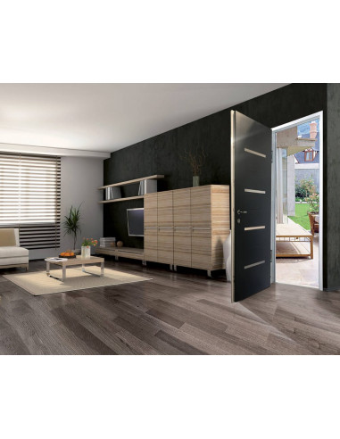 Porte D'Entrée Monobloc En Aluminium Prefal...