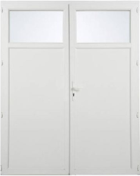 porte de service 2 vantaux aluminium