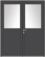 porte de service extérieur double vantaux