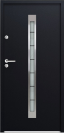 porte de service isolante extérieure