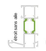 Dormant Étroit Sans Aile