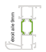 Dormant Étroit Aile 9 mm