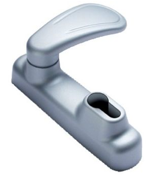 Module Extérieur Pour Antipanique Evak Profil Européen Avec Béquille Argent