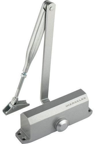 Ferme Porte Héraclès First 11 Avec Bras Compas Argent